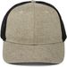 styleBREAKER Unisex 6-Panel Snapback Cap meliert mit Mesh Einsatz hinten, Baseball Cap, Basecap, verstellbar 04023079