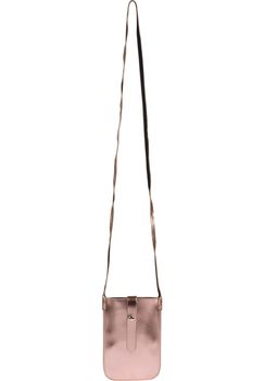 styleBREAKER Damen Handy Umhängetasche in Metallic Optik mit Druckknopf, Schultertasche, Handy-Tragetasche, Mini Bag 02012368