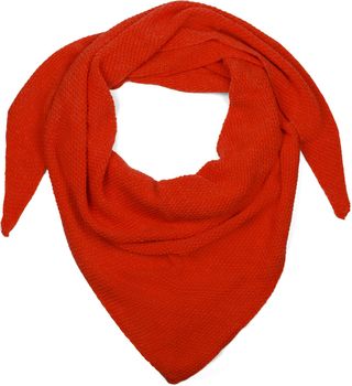 styleBREAKER Damen Strick Dreieckstuch | Weiches Schultertuch mit Reiskorn Muster | Unifarbenes Dreiecktuch aus Wolle Mix | Made in Italy | 190 x 72 cm