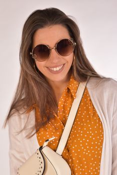 styleBREAKER Damen Sonnenbrille mit Zahnrad Applikation an den runden Gläsern, Metall Gestell, Retro Look 09020127