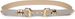 styleBREAKER Damen Gürtel mit doppelter goldener Schnalle und Lochnieten, B-Low Belt, Taillengürtel, kürzbar 03010121