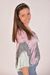 styleBREAKER Damen Feinstrick Poncho mit Batik Muster, 3/4 Ärmel, V-Ausschnitt, sommerlich leicht, Einheitsgröße 08010079