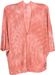 styleBREAKER Damen Feinstrick Cardigan Weste mit Batik Muster, 3/4 Ärmel, vorne offen, Strand, Festival, Kimono 08010080