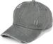 styleBREAKER Damen Ponytail Baseball Cap im Destroyed Used Look | Einfarbiges Sommer Cap mit Klettverschluss und Kreuzband | Verstellbare Schildkappe aus Baumwolle