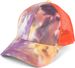styleBREAKER Damen Ponytail Baseball Cap im Batik Look mit Mesh Einsatz | Verstellbare Basecap mit Klettverschluss | Einheitsgröße für Erwachsene und Teenager