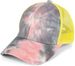 styleBREAKER Damen Ponytail Baseball Cap im Batik Look mit Mesh Einsatz | Verstellbare Basecap mit Klettverschluss | Einheitsgröße für Erwachsene und Teenager