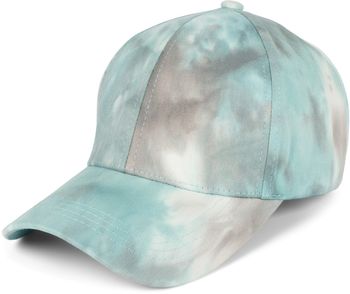 styleBREAKER Damen Baseball Cap mit Batik Muster | 6-Panel Sommer Basecap Baumwolle | Cappy mit Schirm verstellbar | Jedes Cap ein Unikat