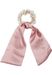 styleBREAKER Damen Perlen Haargummi mit Satin Schleife, elastisch, Scrunchie, Zopfgummi, Satinband, Haarband 04027037