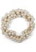 styleBREAKER Damen Perlen Haargummi mit Satin Schleife, elastisch, Scrunchie, Zopfgummi, Satinband, Haarband 04027037