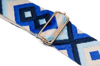styleBREAKER Taschen Schulterriemen verstellbar mit buntem Ethno Muster, Wechsel Taschengurt, Karabiner, Handyband 02013024
