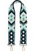 styleBREAKER Taschen Schulterriemen verstellbar mit buntem Ethno Muster, Wechsel Taschengurt, Karabiner, Handyband 02013024