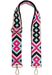 styleBREAKER Taschen Schulterriemen verstellbar mit buntem Ethno Muster, Wechsel Taschengurt, Karabiner, Handyband 02013024