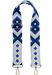 styleBREAKER Taschen Schulterriemen verstellbar mit buntem Ethno Muster, Wechsel Taschengurt, Karabiner, Handyband 02013024
