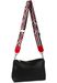 styleBREAKER Breiter Taschen Schulterriemen verstellbar mit buntem Azteken Muster, Wechsel Taschengurt, Karabiner, Unisex 02013025
