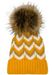 styleBREAKER Damen Strick Bommelmütze mit Zick-Zack Muster und Fleece Futter, Winter Fellbommel Mütze, Strickmütze 04024188