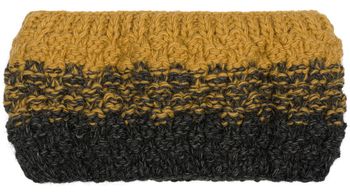 styleBREAKER Damen Strick Stirnband 2-Farbig mit Ombre Farbverlauf, Thermo Fleece Futter, Winter Headband 04026057