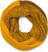 styleBREAKER Damen Strick Loop Schal 2-Farbig mit Ombre Farbverlauf, Reiskorn Strickmuster, warmer Winter Strickschal 01018165