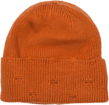 styleBREAKER Unisex Strickmütze mit Rippenmuster und Rissen im Destroyed Look, Thermo-Fleece Innenfutter, Beanie 04024191