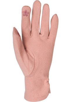 styleBREAKER Damen Touchscreen Handschuhe Einfarbig, seitlich gerafft, warme Fingerhandschuhe, Winter 09010037