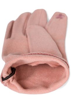 styleBREAKER Damen Touchscreen Handschuhe Einfarbig, seitlich gerafft, warme Fingerhandschuhe, Winter 09010037