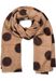 styleBREAKER Damen XL Web-Schal mit Punkte Muster und kurzen Fransen, gepunktet, warm Winter weich, Stola 01017144