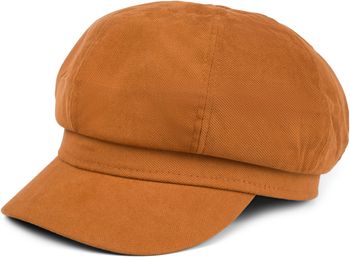 styleBREAKER Damen Ballonmütze aus weichem Stoff, Schirmmütze Vintage Style, Bakerboy Schiebermütze, Newsboy Cap 04023086
