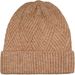 styleBREAKER Damen Strickmütze mit Rautenförmigem Rippmuster und breitem Umschlag, Feinstrick Mütze, Strick Beanie 04024192