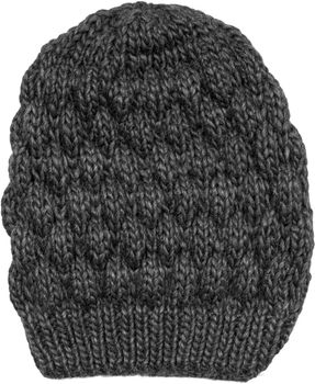 styleBREAKER Damen Strick Beanie Mütze mit Bubblemuster, Einfarbige Winter, Raspberry Pattern Strickmütze 04024193