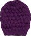 styleBREAKER Damen Strick Beanie Mütze mit Bubblemuster, Einfarbige Winter, Raspberry Pattern Strickmütze 04024193