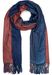 styleBREAKER Damen Schal mit 2-farbigem Farbverlauf und Fransen, warme Winter Stola mehrfarbig, Ombré Look 01017147