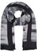 styleBREAKER Damen Schal plissiert mit Pinselstrich Muster gerahmt, Crash Look, warme Winter Stola mehrfarbig 01017148