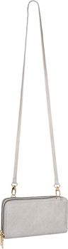 styleBREAKER Damen 2 in 1 Mini Bag Umhängetasche mit Rauten Prägung, Geldbörse, Handytasche, Schultertasche 02012379