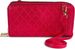 styleBREAKER Damen 2 in 1 Mini Bag Umhängetasche mit Rauten Prägung, Geldbörse, Handytasche, Schultertasche 02012379