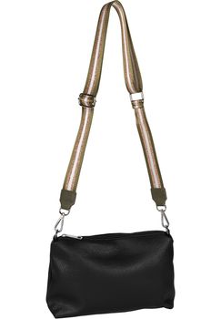 styleBREAKER Taschen Schulterriemen verstellbar mit Metallic Streifen Muster, Wechsel Taschengurt, Handyband, Handykette