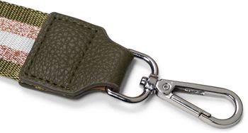 styleBREAKER Taschen Schulterriemen verstellbar mit Metallic Streifen Muster, Wechsel Taschengurt, Handyband, Handykette