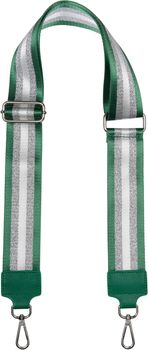 styleBREAKER Breiter Taschen Schulterriemen verstellbar mit Metallic Streifen Muster, Wechsel Taschengurt, Handyband, Handykette 02013029