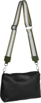 styleBREAKER Breiter Taschen Schulterriemen verstellbar mit Metallic Streifen Muster, Wechsel Taschengurt, Handyband, Handykette 02013029