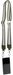 styleBREAKER Breiter Taschen Schulterriemen verstellbar mit Metallic Streifen Muster, Wechsel Taschengurt, Handyband, Handykette 02013029