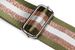 styleBREAKER Breiter Taschen Schulterriemen verstellbar mit Metallic Streifen Muster, Wechsel Taschengurt, Handyband, Handykette 02013029