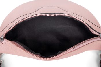 styleBREAKER Damen Umhängetasche in Halbmond Form, abnehmbarer verstellbarer Schultergurt, Einfarbige Handtasche 02012380