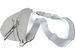 styleBREAKER Damen Umhängetasche in Halbmond Form, abnehmbarer verstellbarer Schultergurt, Einfarbige Handtasche 02012380