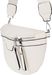 styleBREAKER Damen Umhängetasche in Halbmond Form, abnehmbarer verstellbarer Schultergurt, Einfarbige Handtasche 02012380
