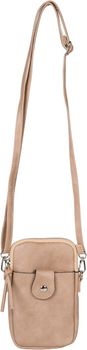styleBREAKER Damen Umhängetasche klein mit Reißverschluss, Mini Bag Handtasche Einfarbig verstellbar, Handytasche 02012382