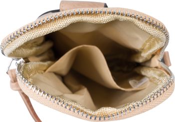 styleBREAKER Damen Umhängetasche klein mit Reißverschluss, Mini Bag Handtasche Einfarbig verstellbar, Handytasche 02012382