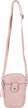 styleBREAKER Damen Umhängetasche klein mit Reißverschluss, Mini Bag Handtasche Einfarbig verstellbar, Handytasche 02012382