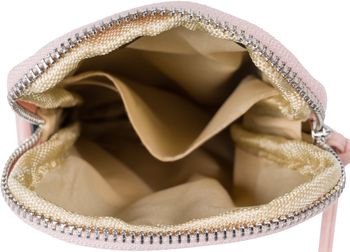 styleBREAKER Damen Umhängetasche klein mit Reißverschluss, Mini Bag Handtasche Einfarbig verstellbar, Handytasche 02012382