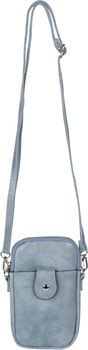 styleBREAKER Damen Umhängetasche klein mit Reißverschluss, Mini Bag Handtasche Einfarbig verstellbar, Handytasche 02012382