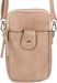 styleBREAKER Damen Umhängetasche klein mit Reißverschluss, Mini Bag Handtasche Einfarbig verstellbar, Handytasche 02012382
