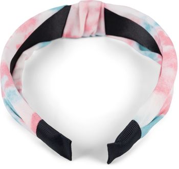 styleBREAKER Damen Stoff Haarreif mit buntem Batik Farbverlauf Muster, Twist Knoten, Headband, Haarschmuck 04027046