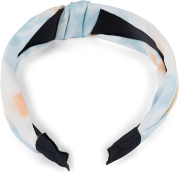 styleBREAKER Damen Stoff Haarreif mit buntem Batik Farbverlauf Muster, Twist Knoten, Headband, Haarschmuck 04027046